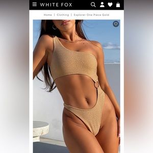 White fox and brand new with tags, doesn’t fit me right. Size small
